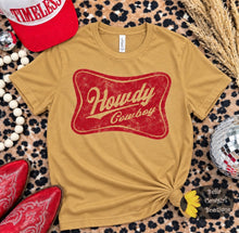 Load image into Gallery viewer, Howdy Cowboy Western Vintage T-Shirt
