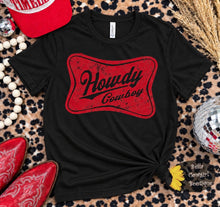 Load image into Gallery viewer, Howdy Cowboy Western Vintage T-Shirt
