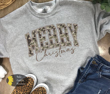 Load image into Gallery viewer, Distressed Country Camo Merry Christmas Sweatshirt
