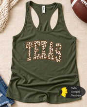 Load image into Gallery viewer, Distressed Leopard Texas Women's Tank Top
