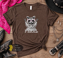 Load image into Gallery viewer, Boujee Feral Racoon Funny T-Shirt
