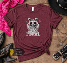 Load image into Gallery viewer, Boujee Feral Racoon Funny T-Shirt
