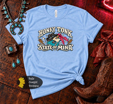 Load image into Gallery viewer, Honky Tonk State Of mind Guitar Country Music T-Shirt
