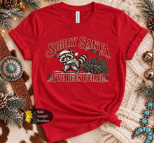 Load image into Gallery viewer, Sorry Santa I've Been Feral Funny Christmas T-Shirt

