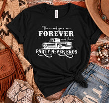 Load image into Gallery viewer, The Road Goes On Forever Country Music T-Shirt
