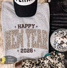 Load image into Gallery viewer, Leopard Happy New Year 2026 T-Shirt
