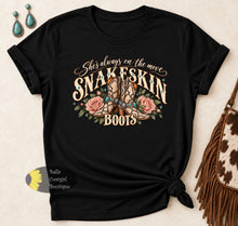 Load image into Gallery viewer, Snakeskin Boots Country Western T-Shirt
