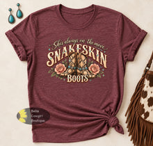 Load image into Gallery viewer, Snakeskin Boots Country Western T-Shirt
