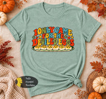Load image into Gallery viewer, I Only Came For The Deviled Eggs Funny Thanksgiving T-Shirt
