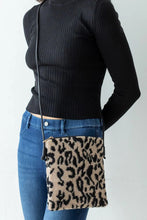 Load image into Gallery viewer, Panther Sherpa Crossbody Purse
