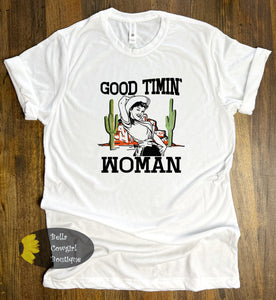 Good Timin Women Country Music Vintage Cowgirl T-Shirt