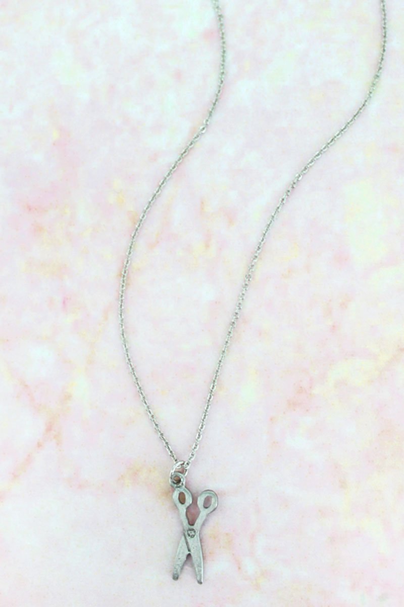 Petite Scissors Hairdresser Gift Necklace