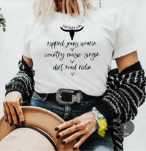 Load image into Gallery viewer, Southern Girl Steer Skull Country Women&#39;s T-Shirt
