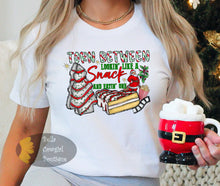 Load image into Gallery viewer, Torn Between Lookin Like A Snack And Eating One Christmas Tree Cake T-Shirt
