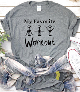 Wine Workout Drinking Funny Women's T-Shirt