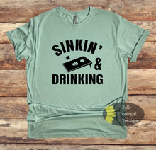 Load image into Gallery viewer, Sinkin&#39; And Drinking Cornhole T-Shirt
