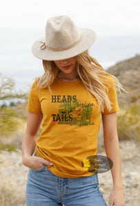 Heads Carolina Tails California Country Music T-Shirt