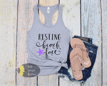 Load image into Gallery viewer, Resting Beach Face Starfish Women&#39;s Tank Top
