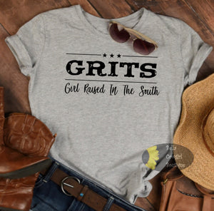 Grits Girl Raised In The South Southern Country Women's T-Shirt