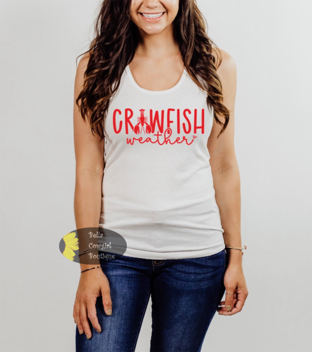 Crawfish Weather Crawfish Boil Cajun Women's Tank Top