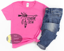 Load image into Gallery viewer, Cousin Crew Arrow Feather Women&#39;s T-Shirt
