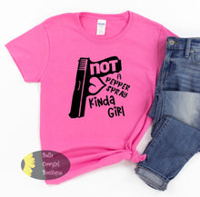 Load image into Gallery viewer, Not A Pepper Spray Kinda Girl Pistol Women&#39;s T-Shirt
