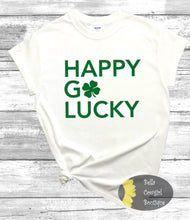 Load image into Gallery viewer, Happy Go Lucky St. Patrick&#39;s Day Women&#39;s T-Shirt
