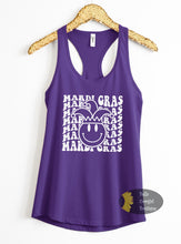 Load image into Gallery viewer, Mardi Gras Happy Face Jester Women&#39;s Tank Top
