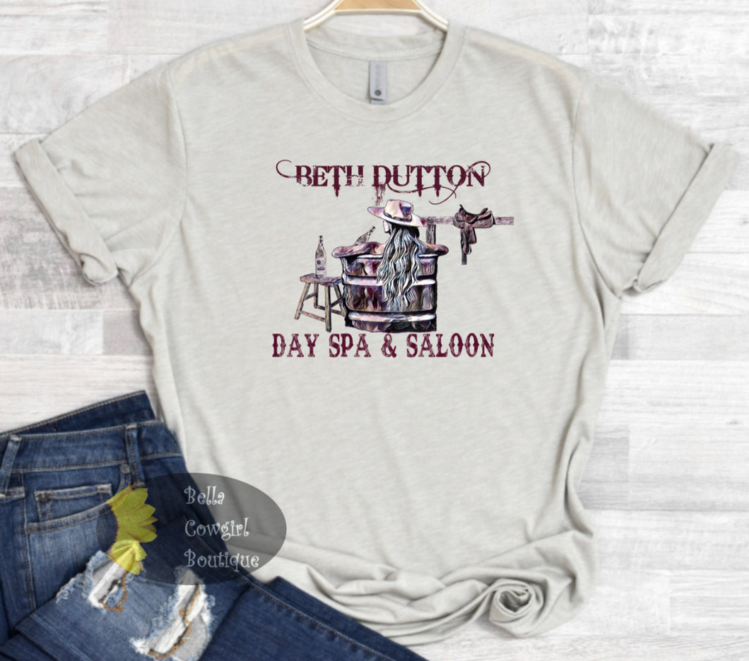 Yellowstone Beth Dutton Day Spa & Saloon Western T-Shirt
