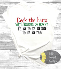 Load image into Gallery viewer, A Christmas Story Deck The Harrs With Boughs Of Horry Funny Women&#39;s T-Shirt
