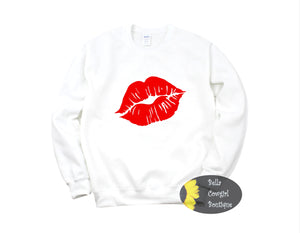 Kiss Lips Valentine's Day Sweatshirt