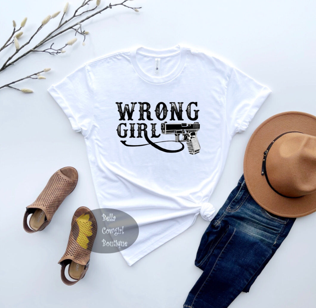 Wrong Girl Second Amendment T-Shirt