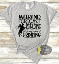 Load image into Gallery viewer, Weekend Rodeo &amp; Drinking Western Women&#39;s T-Shirt
