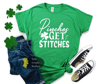 Load image into Gallery viewer, Pinches Get Stitches Funny St. Patrick&#39;s Day Women&#39;s T-Shirt
