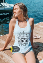 Load image into Gallery viewer, Sunshine Gonna Wash My Blues Away Country Music Lake Beach Women&#39;s Tank Top
