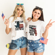 Load image into Gallery viewer, Florida Where Woke Goes To Die Funny Political Republican T-Shirt
