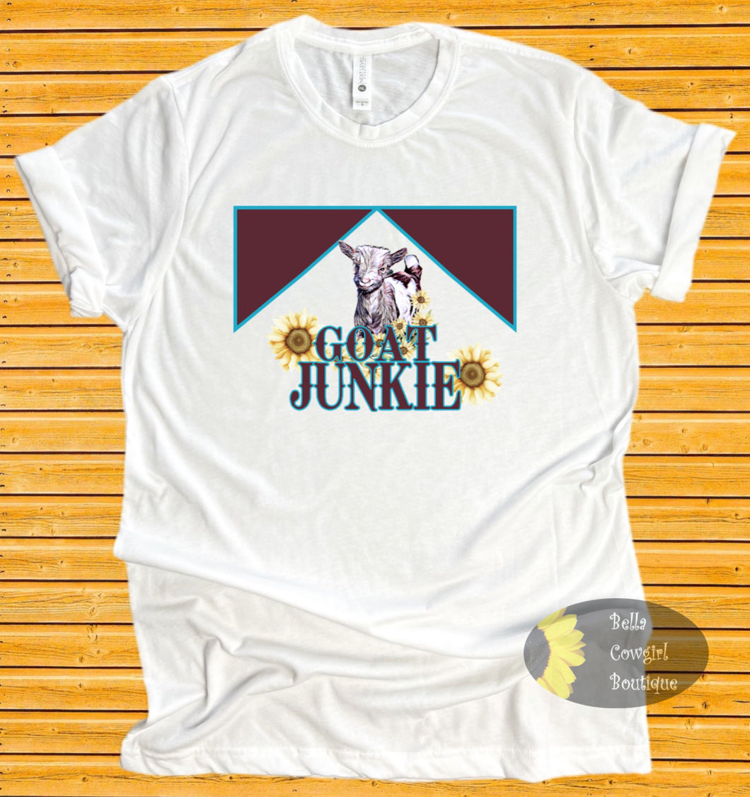 Goat Junkie Farmhouse Goat Lover T-Shirt