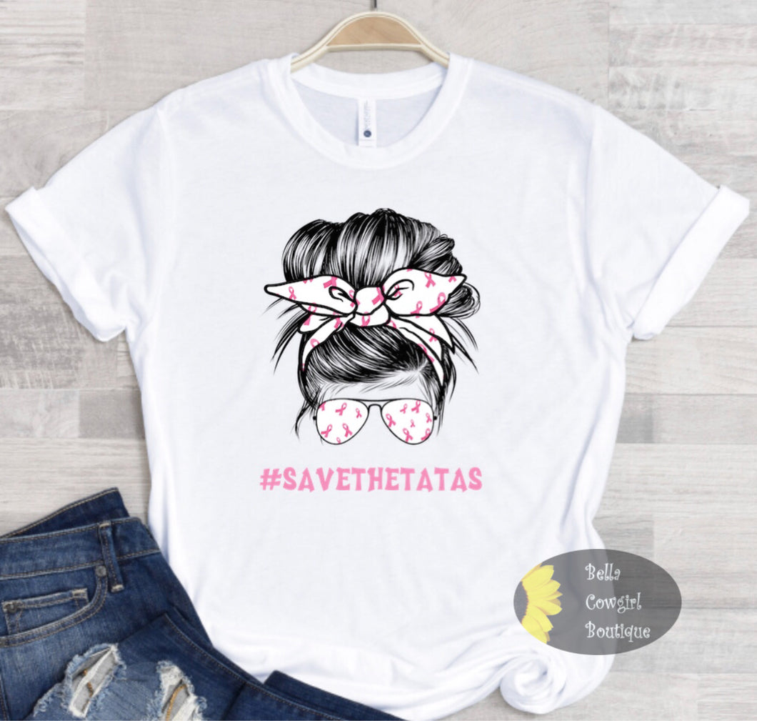 Save The Tatas Breast Cancer Awareness T-Shirt
