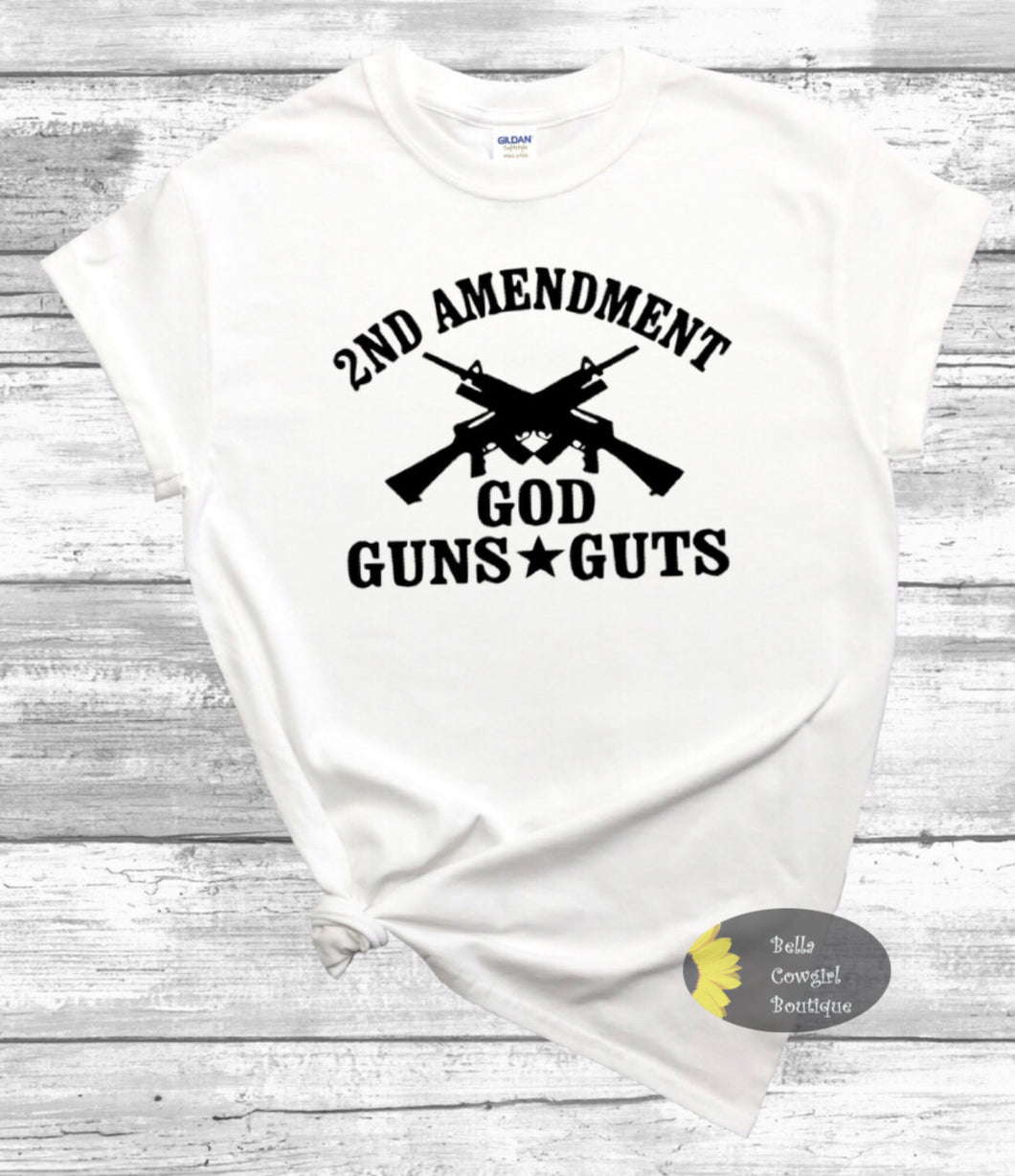 2nd Amendment God Guns Guts July 4th Women's T-Shirt