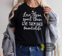 Load image into Gallery viewer, Love Them Spoil Them Give Them Back #Auntielife Aunt Women&#39;s T-Shirt
