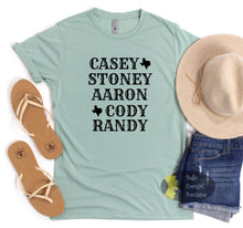 Load image into Gallery viewer, Stoney Aaron Cody Randy Texas Country Music T-Shirt
