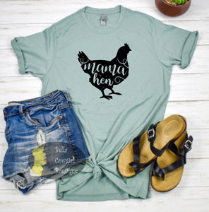 Mama Hen Chicken Rooster Country Farm T-Shirt