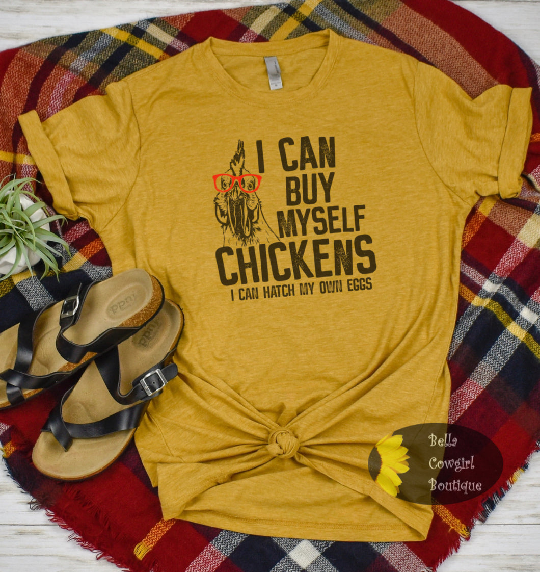 I Can Buy Myself Chickens Funny Country T-Shirt