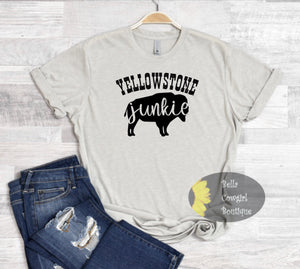 Yellowstone Junkie Western Buffalo Dutton Ranch T-Shirt