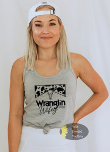 Wranglin' Wifey Western Women's Tank Top