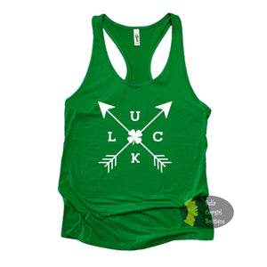 Lucky Clover Arrows St. Patrick's Day Women's Tank Top