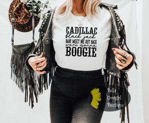 Cadillac Blackjack Boogie Country Music T-Shirt