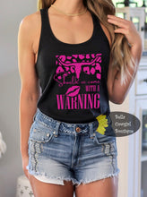 Load image into Gallery viewer, Should&#39;ve Come With A Warning Steer Skull Country Music Women&#39;s Tank Top
