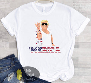 Salty 'Merica Trump Patriotic American T-Shirt