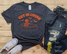Load image into Gallery viewer, Get In Loser Funny Halloween Skeleton Women&#39;s T-Shirt
